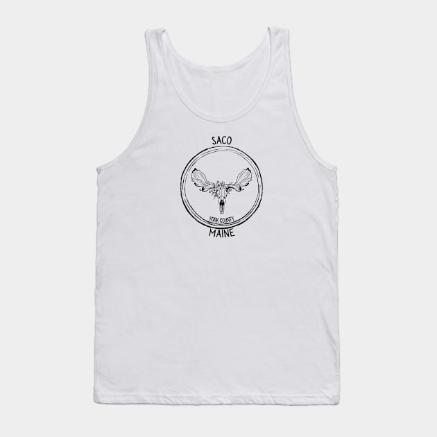 Saco Maine Moose Tank Top by TrapperWeasel